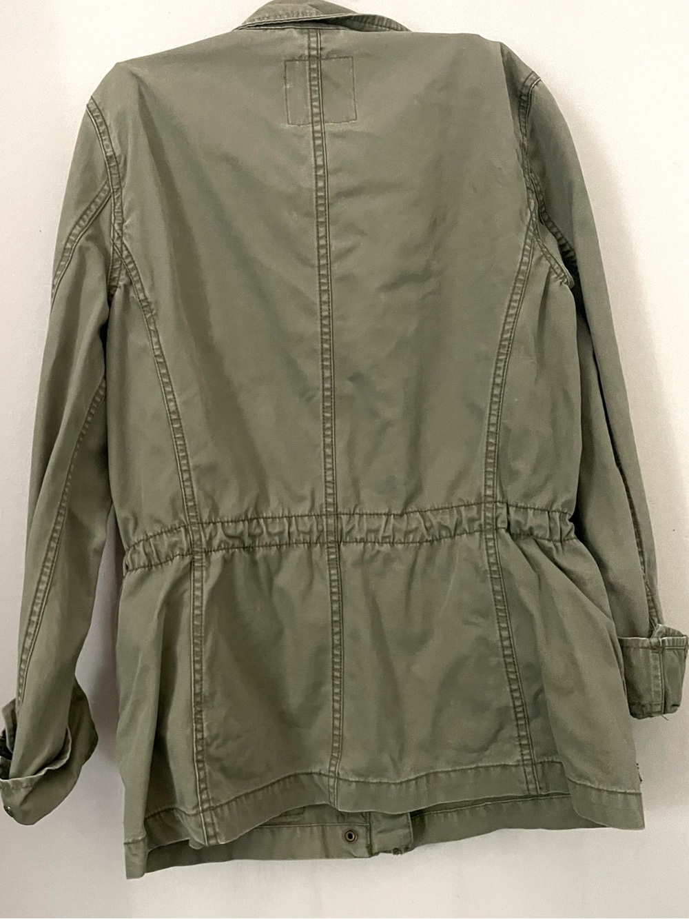 Madewell Passage 100% Cotton Olive Military Jacket Small - Picture 8 of 14